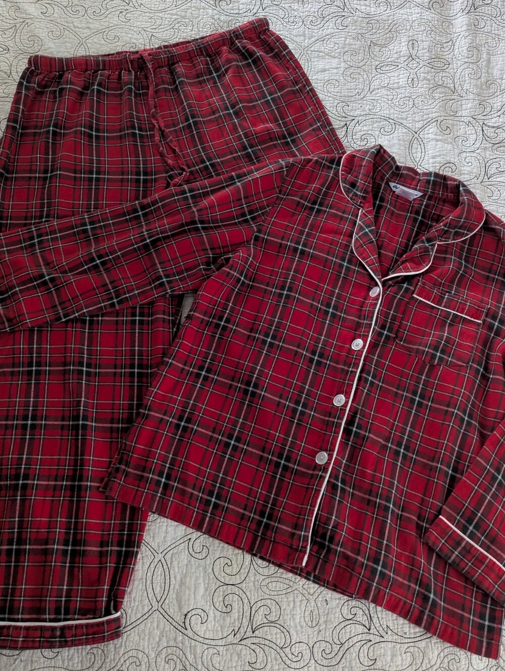 The Company Store Plaid Flannel PJ Set